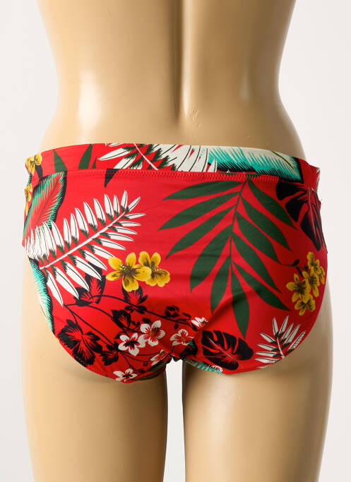 Bas de maillot de bain imprimé tie and dye culotte rouge FANTASIE femme