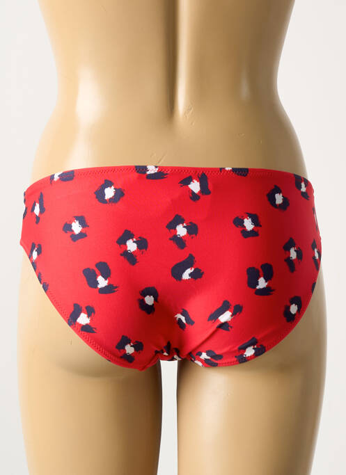Bas de maillot de bain effet matière satinée culotte rouge FREYA femme