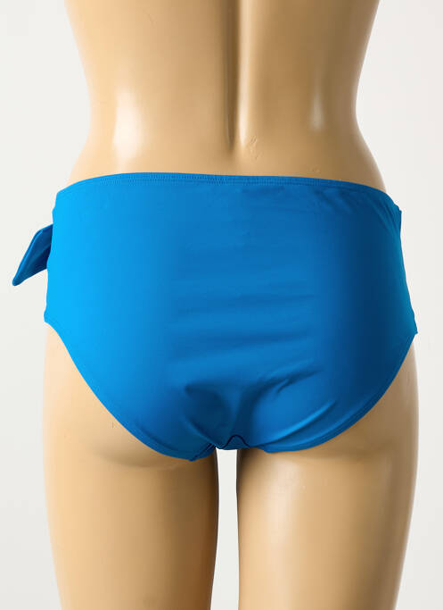 Bas de maillot de bain effet matière satinée culotte bleu SIMONE PERELE femme