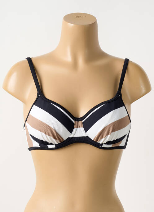 Haut de maillot de bain stretch haut soutien-gorge moulé noir FREYA femme