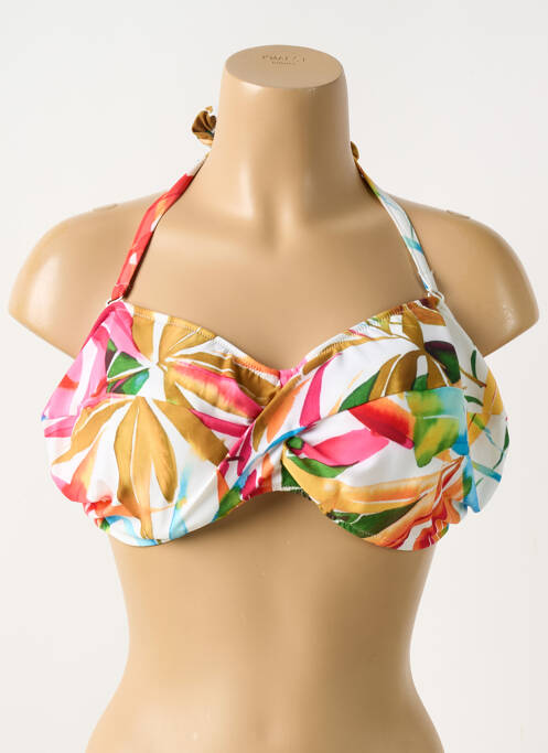 Haut de maillot de bain blanc FANTASIE pour femme