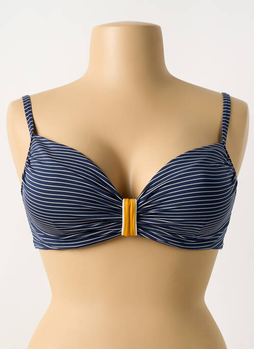 Haut de maillot de bain bleu LIVIA pour femme