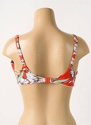 Haut de maillot de bain stretch haut triangles rouge FREYA femme