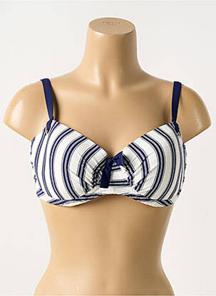 Haut de maillot de bain stretch haut soutien-gorge moulé bleu PRIMA DONNA femme