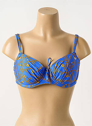 Haut de maillot de bain haut soutien-gorge moulé haut soutien-gorge moulé bleu PRIMADONNA femme