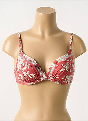 Haut de maillot de bain stretch haut soutien-gorge moulé rose WATERCULT femme