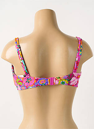 Haut de maillot de bain stretch haut soutien-gorge moulé rose PRIMADONNA femme