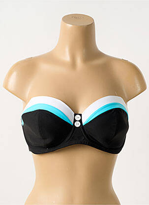 Haut de maillot de bain stretch haut bandeau noir FREYA femme
