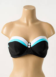 Haut de maillot de bain stretch haut bandeau noir FREYA femme
