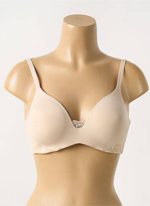 Soutien-gorge effet matière satinée haut soutien-gorge moulé chair TRIUMPH femme