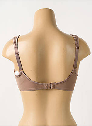 Soutien-gorge effet matière satinée haut soutien-gorge emboitant marron TRIUMPH femme