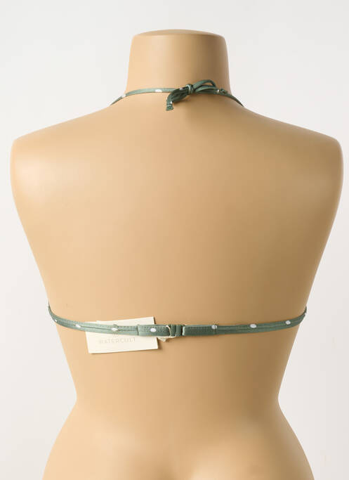 Haut de maillot de bain stretch haut soutien-gorge avec mousse de rembourrage amovible vert WATERCULT femme