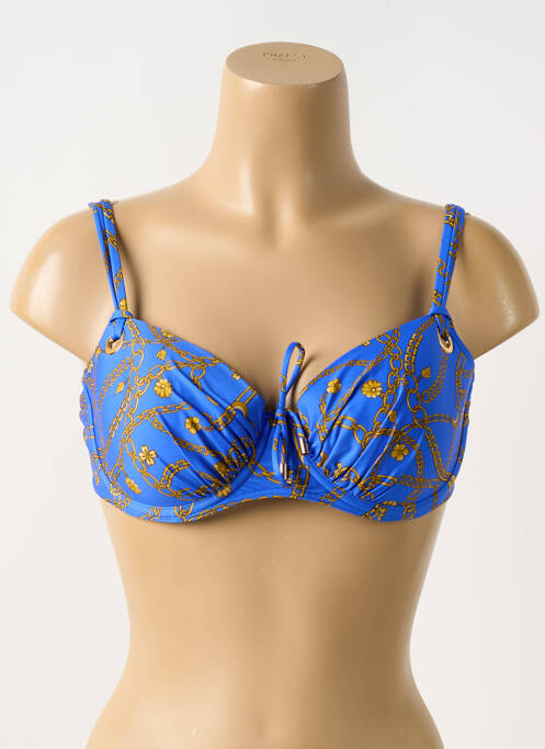 Haut de maillot de bain haut soutien-gorge moulé haut soutien-gorge moulé bleu PRIMA DONNA femme