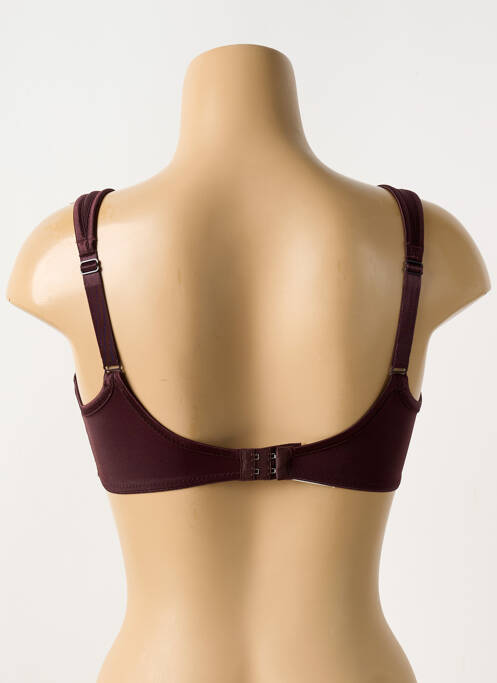 Soutien-gorge effet matière satinée haut soutien-gorge emboitant marron TRIUMPH femme
