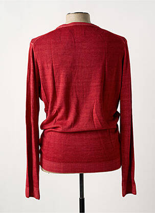 Pull col rond manches longues rouge N.Z.A NEW ZEALAND femme