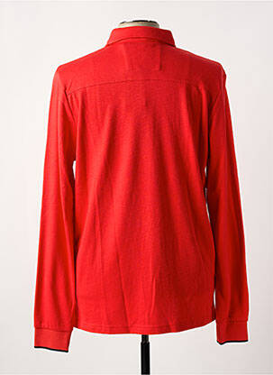 Polo manches longues manches longues rouge N.Z.A NEW ZEALAND homme