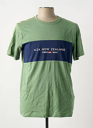 T-shirt stretch manches courtes vert N.Z.A NEW ZEALAND homme