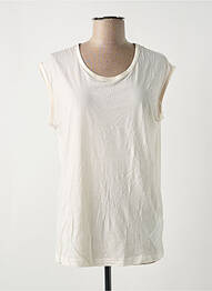 Débardeur stretch sans manche beige TOMMY HILFIGER femme