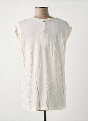 Débardeur stretch sans manche beige TOMMY HILFIGER femme