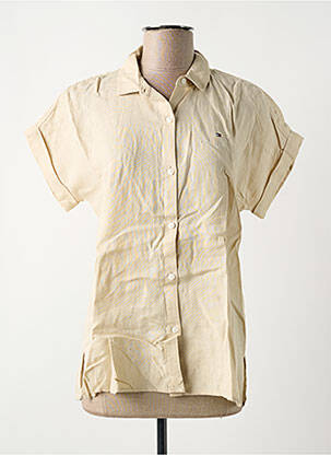Chemisier manches courtes manches courtes beige TOMMY HILFIGER femme