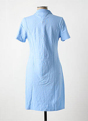 Robe mi-longue manches courtes manches courtes bleu TOMMY HILFIGER femme