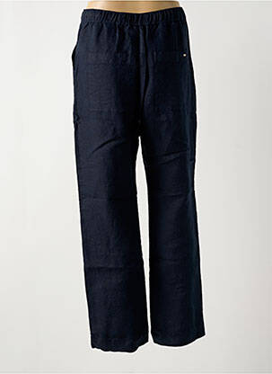 Pantalon droit tissage crêpe taille normale bleu TOMMY HILFIGER femme