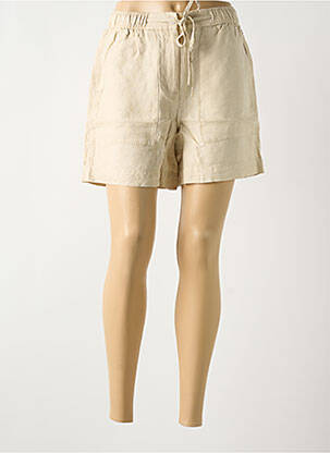 Short fermeture zippée sous rabat boutonné taille normale beige TOMMY HILFIGER femme