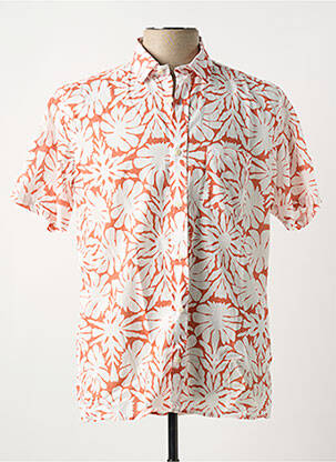 Chemise manches courtes orange SERGE BLANCO pour homme