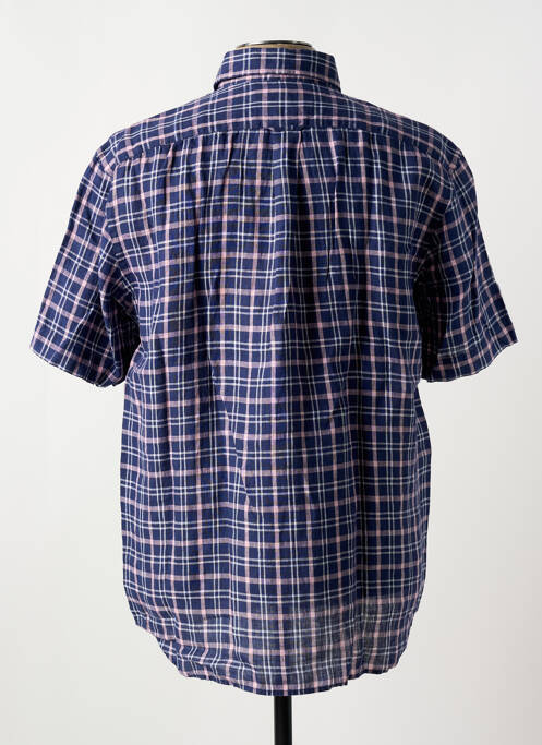 Chemise manches courtes poches bleu EDEN PARK homme