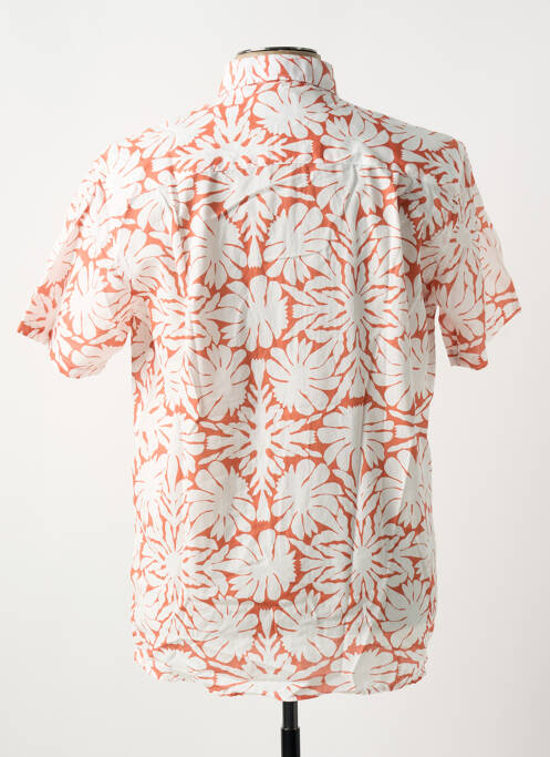 Chemise manches courtes imprimé tie and dye orange SERGE BLANCO homme