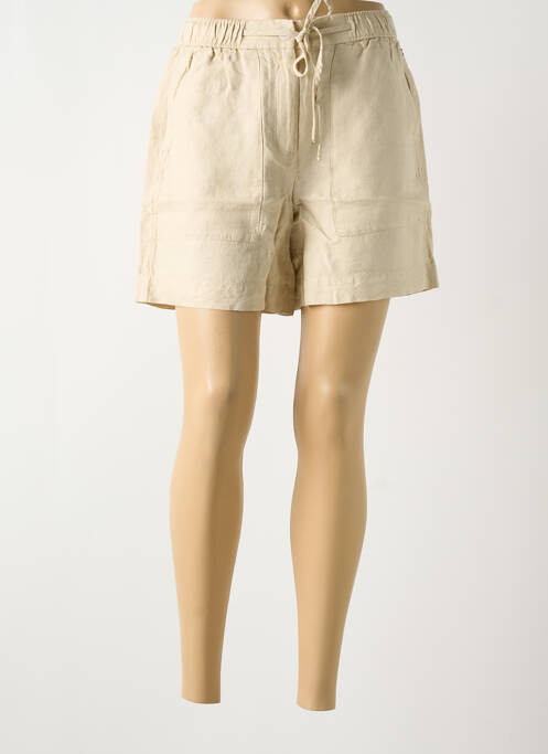 Short fermeture zippée sous rabat boutonné taille normale beige TOMMY HILFIGER femme