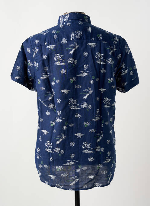 Chemise manches courtes bleu N.Z.A NEW ZEALAND pour homme