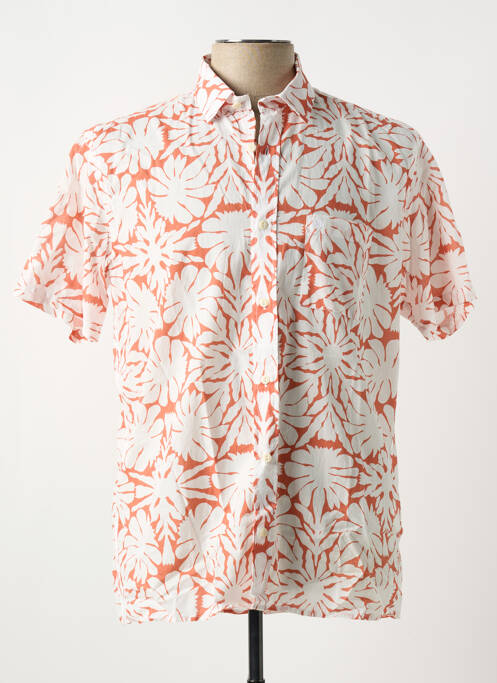 Chemise manches courtes orange SERGE BLANCO pour homme