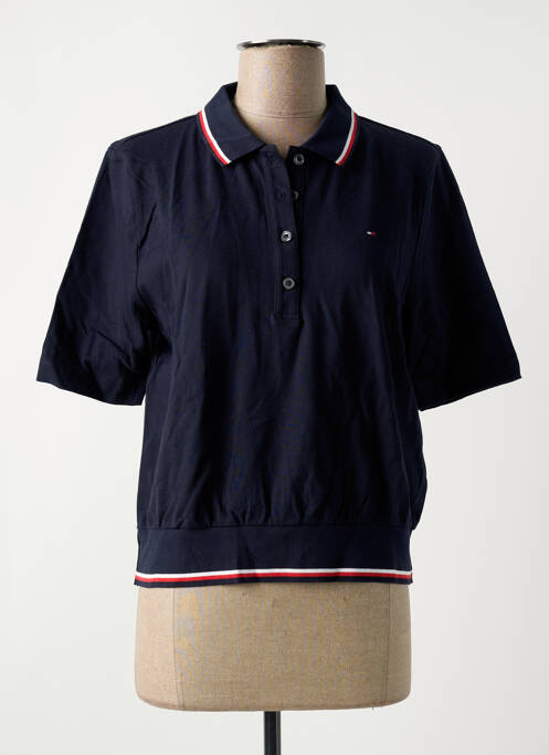 Polo bleu TOMMY HILFIGER pour femme