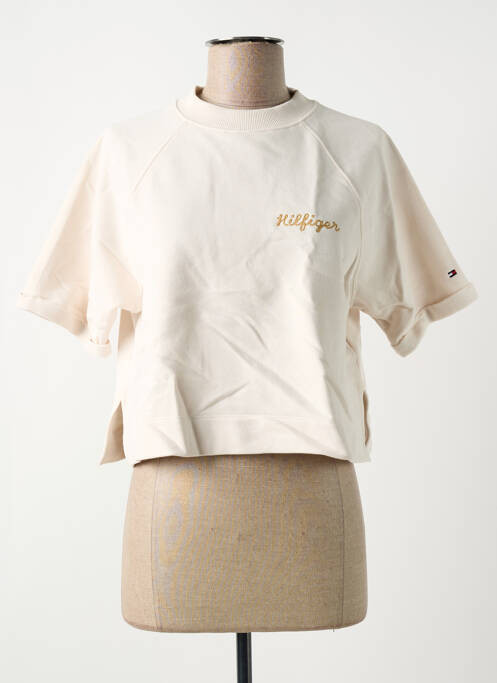 Sweat-shirt beige TOMMY HILFIGER pour femme