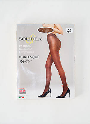 Collants imprimé fantaisie chair SOLIDEA femme