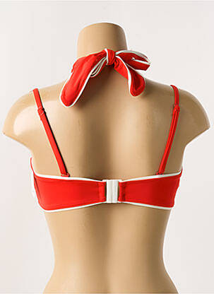 Haut de maillot de bain stretch haut soutien-gorge avec mousse de rembourrage amovible rouge AUBADE femme