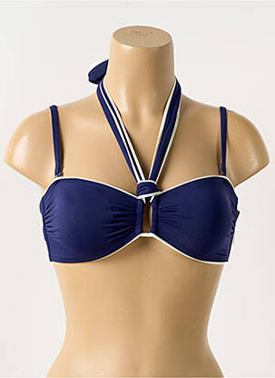 Haut de maillot de bain stretch haut soutien-gorge avec mousse de rembourrage amovible bleu AUBADE femme