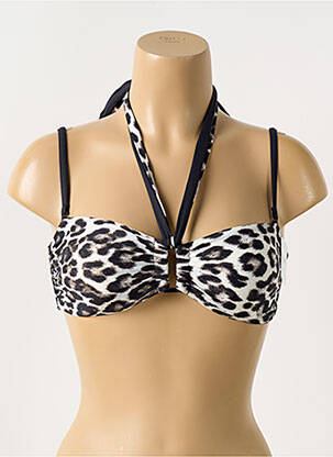 Haut de maillot de bain stretch haut soutien-gorge avec mousse de rembourrage amovible noir AUBADE femme
