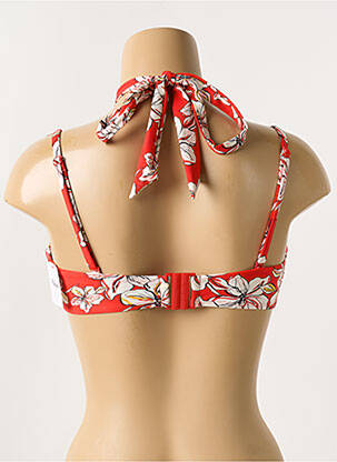 Haut de maillot de bain stretch haut soutien-gorge avec mousse de rembourrage amovible rouge AUBADE femme