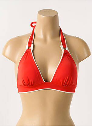 Haut de maillot de bain stretch haut soutien-gorge avec mousse de rembourrage amovible rouge AUBADE femme