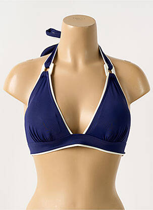 Haut de maillot de bain stretch haut soutien-gorge avec mousse de rembourrage amovible bleu AUBADE femme