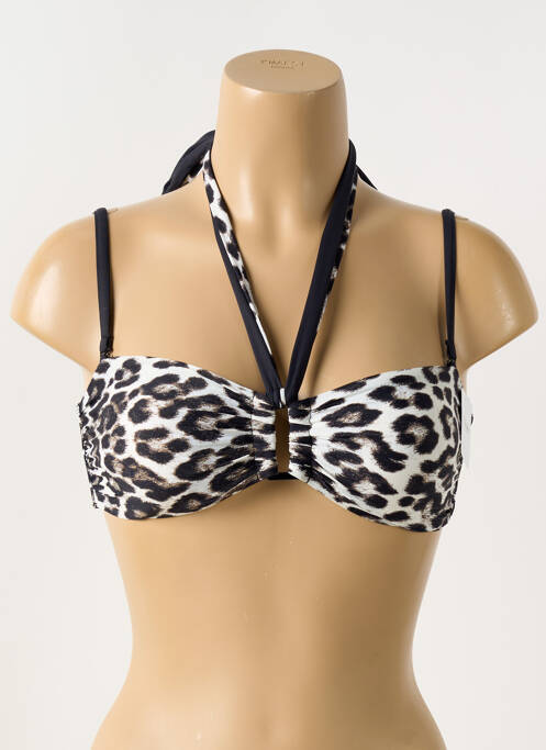 Haut de maillot de bain stretch haut soutien-gorge avec mousse de rembourrage amovible noir AUBADE femme