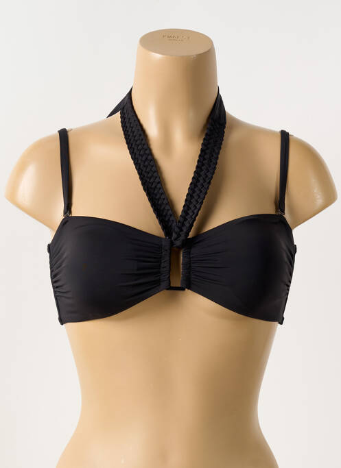 Haut de maillot de bain stretch haut soutien-gorge avec mousse de rembourrage amovible noir AUBADE femme