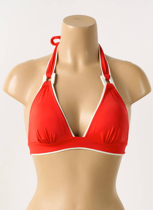 Haut de maillot de bain stretch haut soutien-gorge avec mousse de rembourrage amovible rouge AUBADE femme