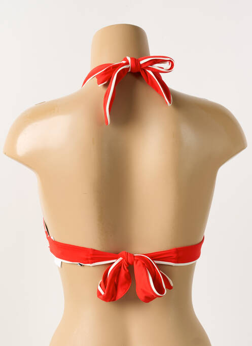 Haut de maillot de bain stretch haut soutien-gorge avec mousse de rembourrage amovible rouge AUBADE femme