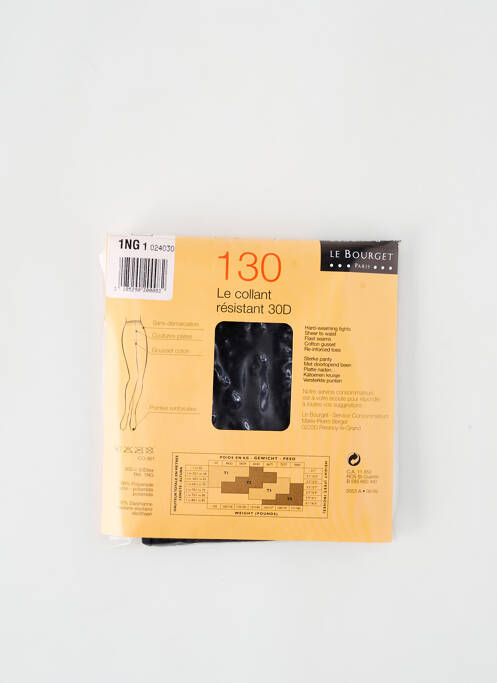 Collants gris fonce LE BOURGET pour femme