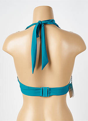 Haut de maillot de bain stretch haut soutien-gorge moulé bleu AUBADE femme