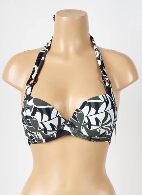 Haut de maillot de bain stretch haut soutien-gorge push-up vert AUBADE femme