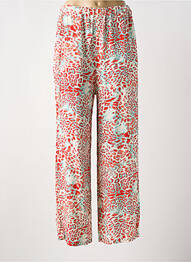 Pantalon large tissage popeline taille normale rouge BANDITAS FROM MARSEILLE femme